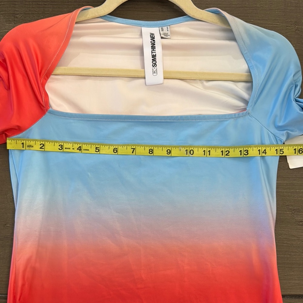 SomethingNew Emily Long Sleeve Gradient Dress NWT - Picture 5 of 5
